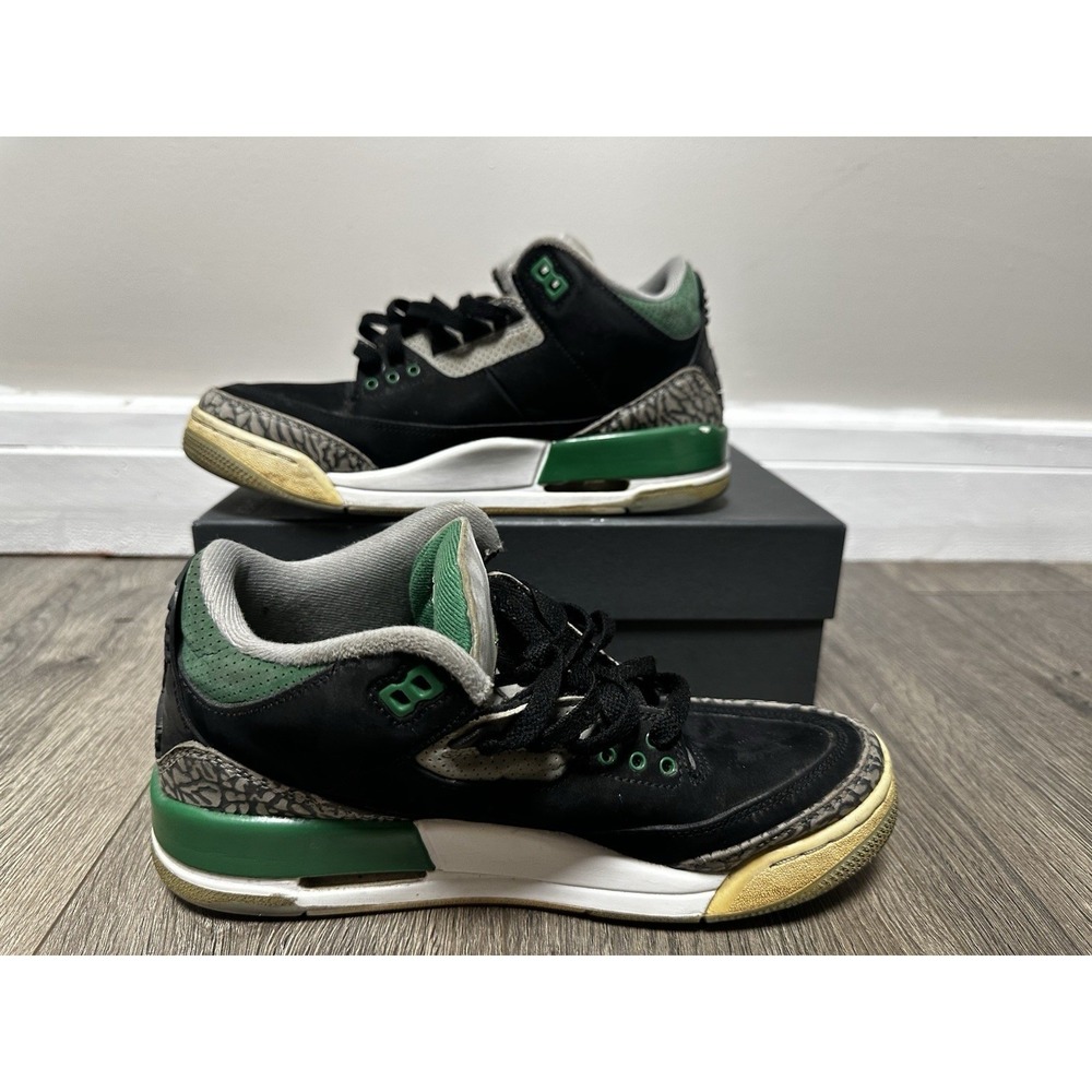 Air Jordan 3 Retro SE GS Pine Green Black Men's Size 7.5 US CT8532 020